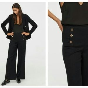 NWT H&M LADIES WIDE LEG TROUSER PANTS